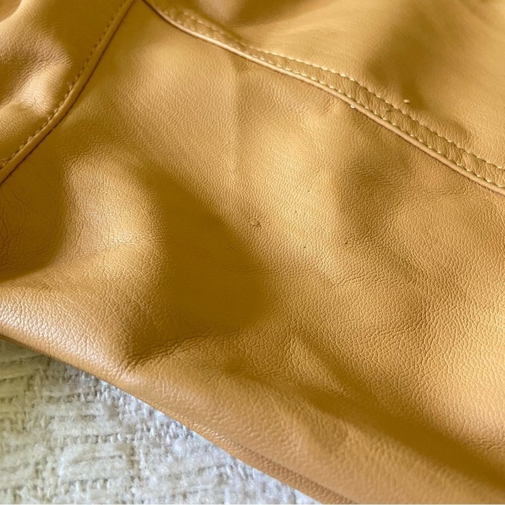 Anthropologie Maeve Faux Leather Oversized Shirt Jacket - Picture 13 of 15